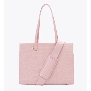 Beis The Work Tote in Atlas Pink Croc